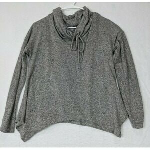 Purple Snow Womens Sweater Top Pullover Sz L Gray